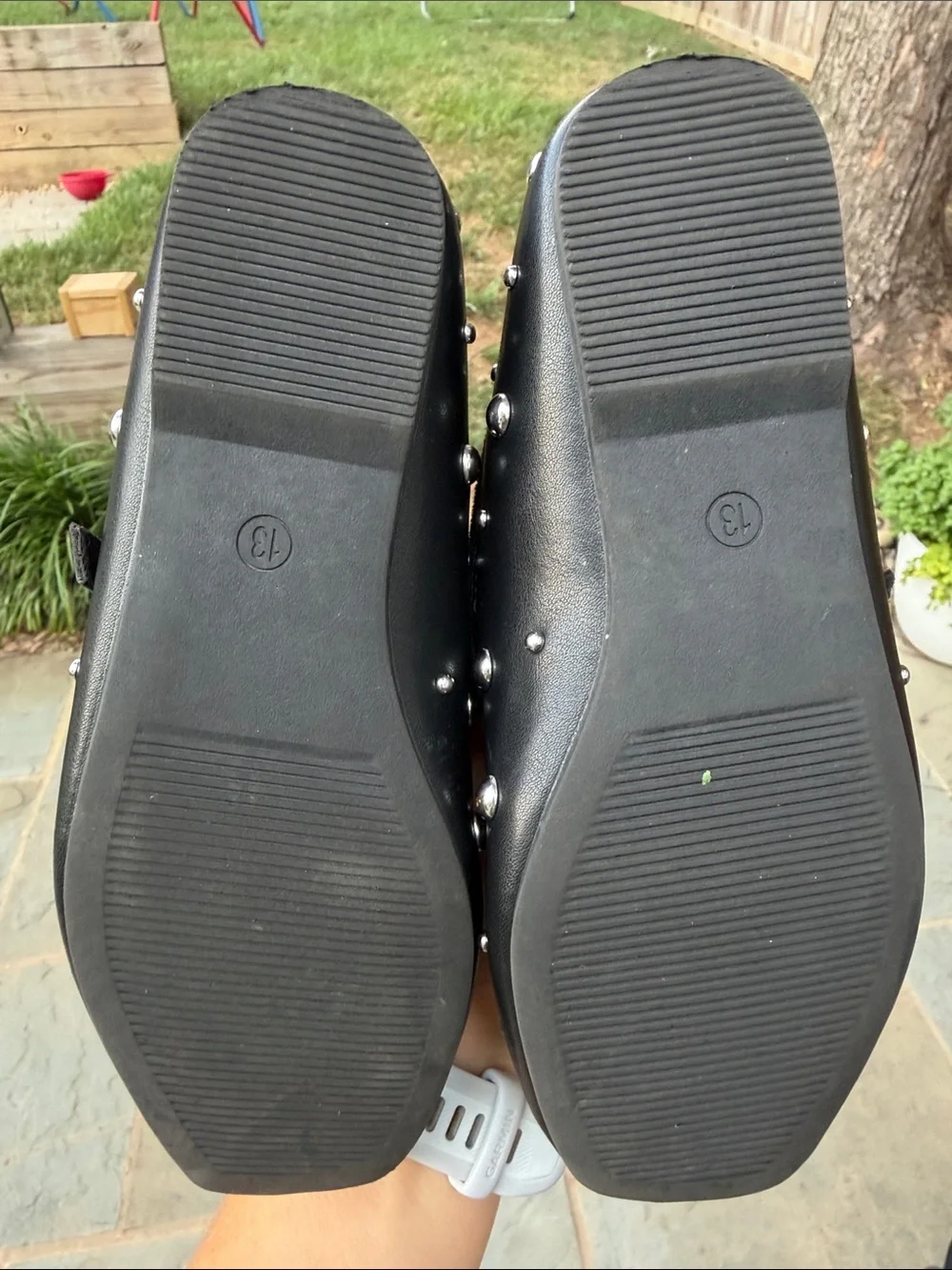 art class Black Studded Mary Jane Flats with Buckle little girl 13